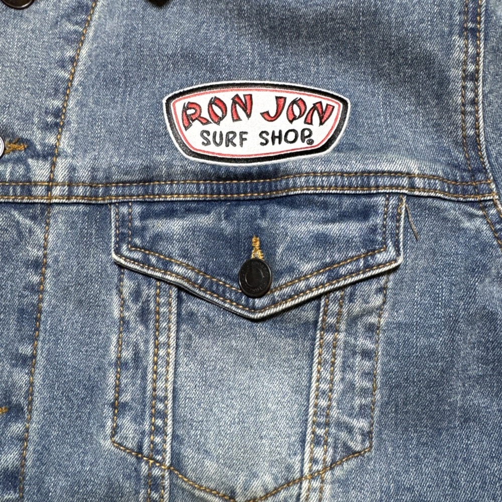 Ron Jon Surf Shop‎ Blue Jean Denim Jacket Size XL - Picture 7 of 13